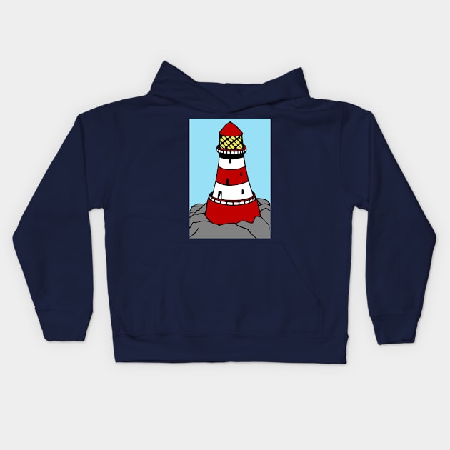 Lighthouse Kids Hoodie by KayBee Gift Shop